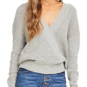 ASTR the Label Stephanie Surplice Sweater